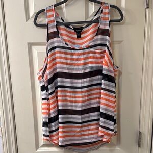 Torrid Pink and Blue Relaxed Sleeveless Tank Top